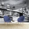 Wallpaper 3d Mural Bridge Europe and America City Scenery Black and White Landscape Mural Background Wall Paper