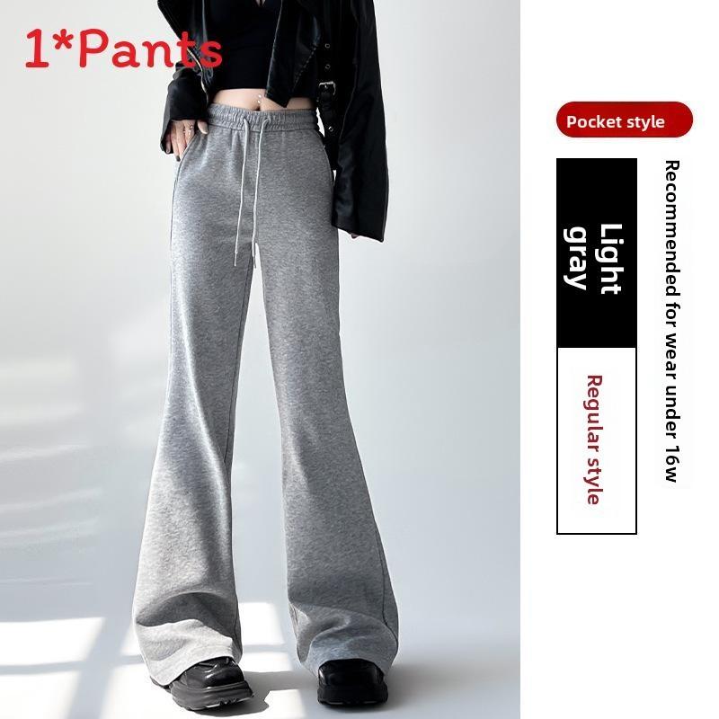 Casual Womens Wide Leg Pants With Cotton Blend For Fall Winter Streetwear