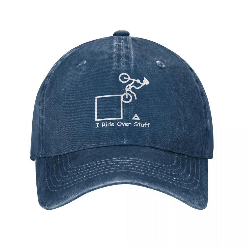 Vintage GasGas I Ride Over Stuff Refined Baseball Cap Unisex Style Distressed Denim Sun Cap Outdoor Activities Caps Hat