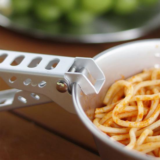 Зажим для кастрюли из алюминиевого сплава с защитой от ожогов, легкий полый дизайн, прецизионный зажим, щипцы для защиты от ожогов, посуда