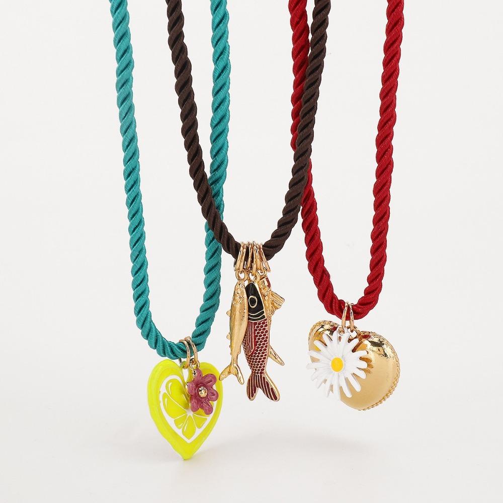 Sun Sun Necklace Daisy Floral Choker Elegant Pendant Necklace  Vacation