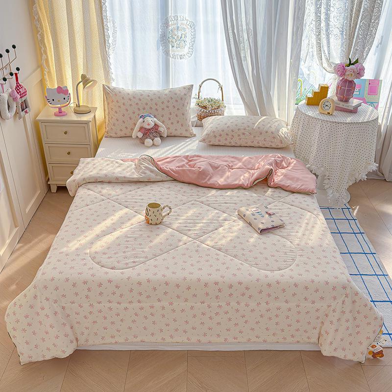 Летние прохладные одеяла класса А для мамы и малыша - Можно стирать в машине, Мятая марля, Тонкое одеяло для кондиционера, Готово к подарку