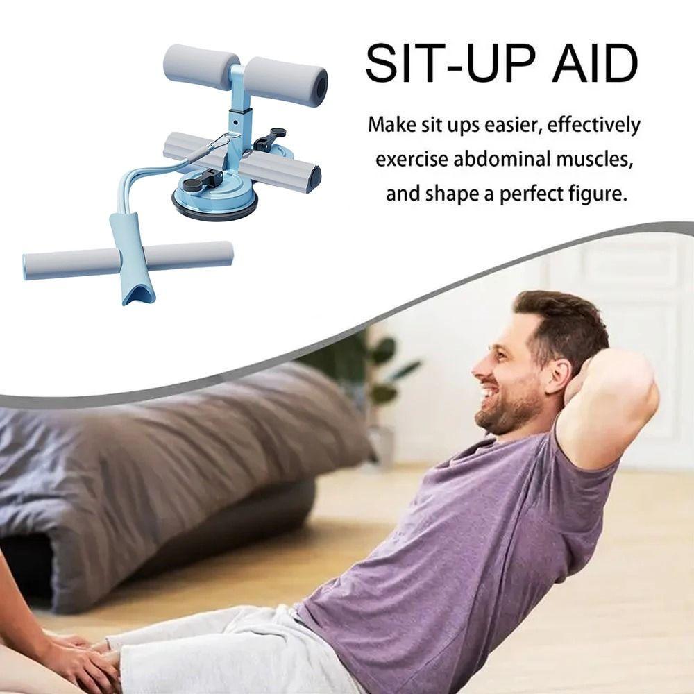Adjustable Height Sit-up Assistive Bar With Tension Rope Ab Core Trainer Home Fitness