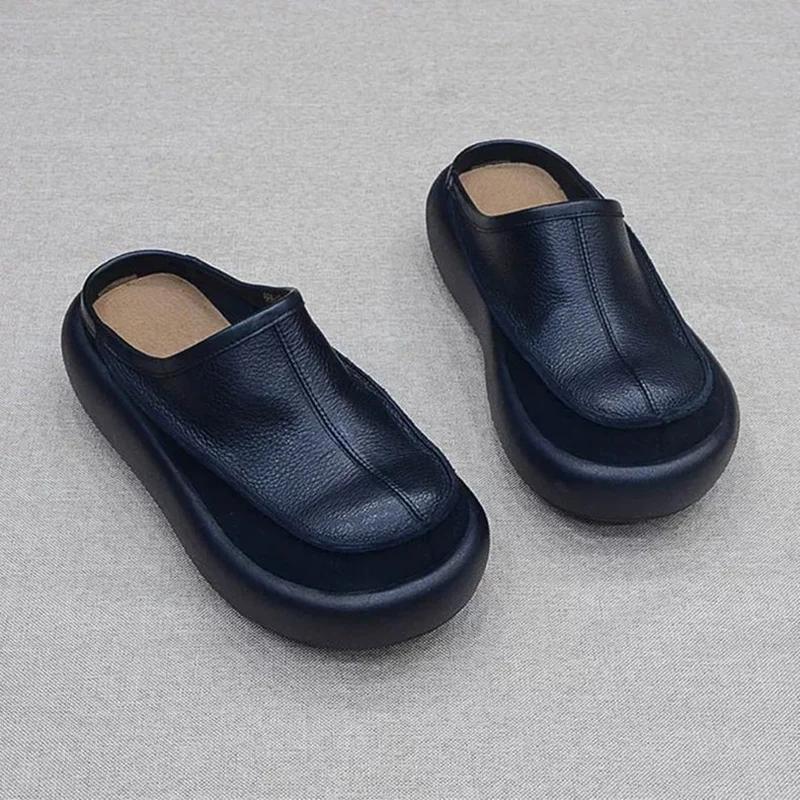 Модные балетки Женские тапочки Платформа Повседневные Мюли Слингбэки Обувь Уютные женские сандалии Лето 2025 Новый бренд Для ходьбы Zapatos De Mujer