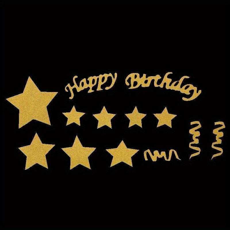 Happy Birthday Cake Topper for Cake Decoration Birthday Wedding Party Supplies Baking Accessories