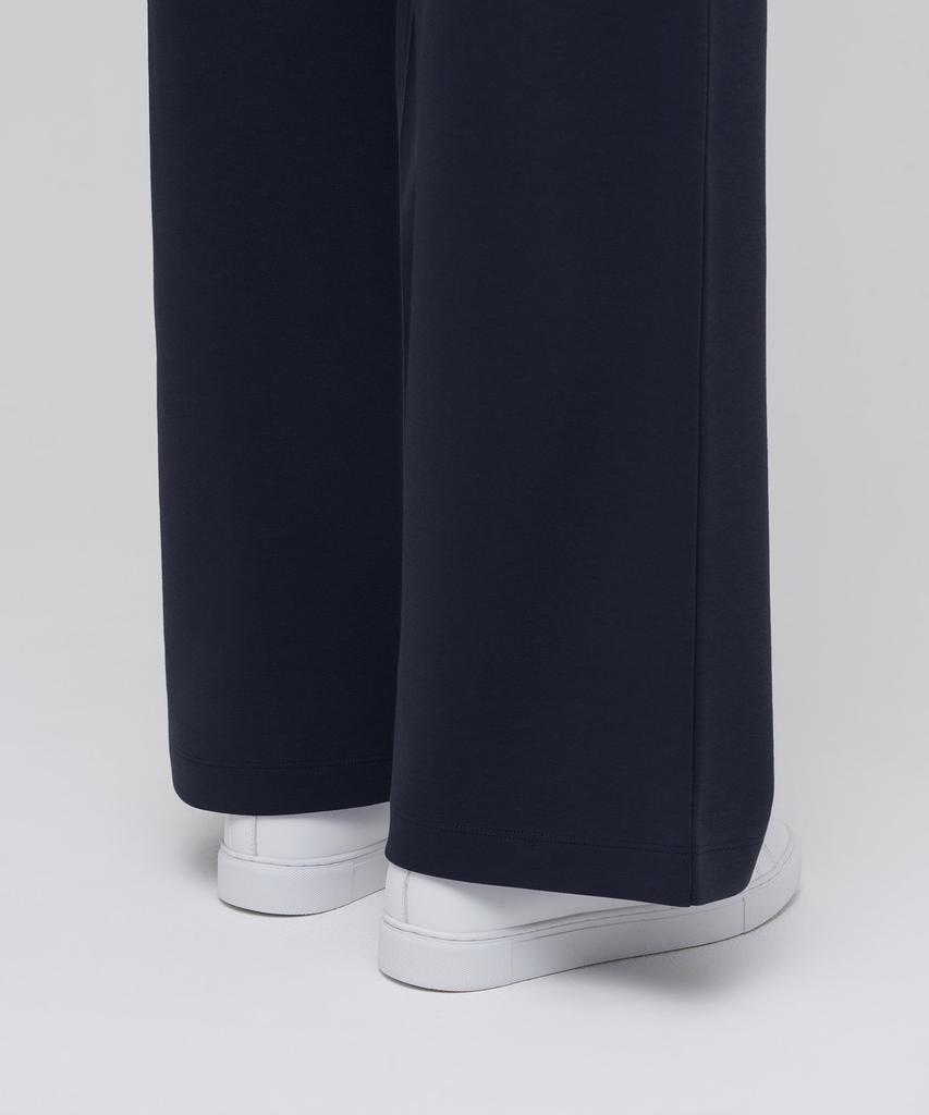 MUSINSA STANDARD WOMAN Women'S Flat Terry Wide Lounge Sweatpants [Navy]