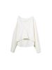 Deep layered cut and sew MWCT251028 WHT [Miesloe] V-neck Women's