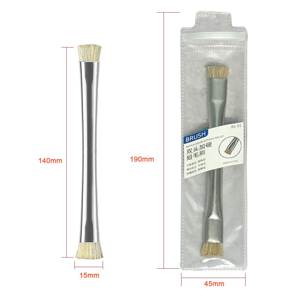 1 шт. Кисточка для пайки чипов материнской платы, очистка микросхем, очистка печатных плат от клея, очистка процессоров от пыли, ремонт BGA-компонентов, ручка из нержавеющей стали