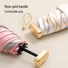 Oil Painting Capsule Umbrella: Five-Fold Mini, Sunny and Rainy Dual-Use, Sunscreen Sunshade with Print Logo