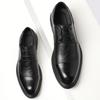 Oxford Men's Dress Shoes Business Lace-up Full Grain Leather Simple Men's Leather Shoes