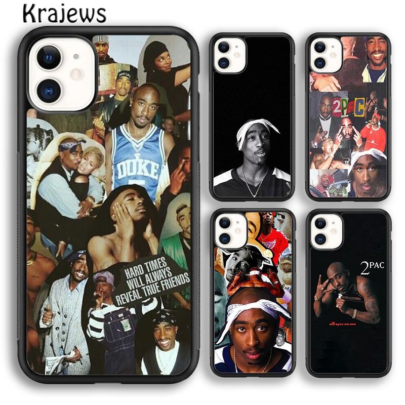 Krajews Рэп Рэпер 2pac Тупак Шакур Чехол для телефона Cover Для iPhone 17 Air 16 15 14 plus 11 12 13 pro max Fundas