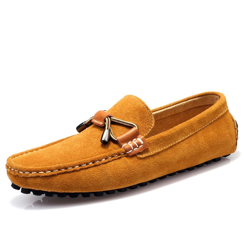 Genuine Leather Men Loafers Brand Casual Boat Shoes New Fashion Luxury Business Driving Shoes Walking Male Sneakers Moccasins