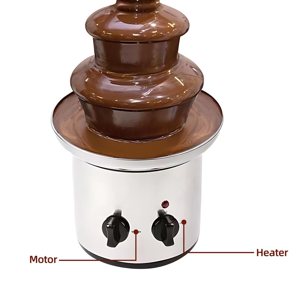 3-х уровневая электрическая машина для шоколадного фонтана с поддоном, автоматическим контролем температуры, пищевая, не