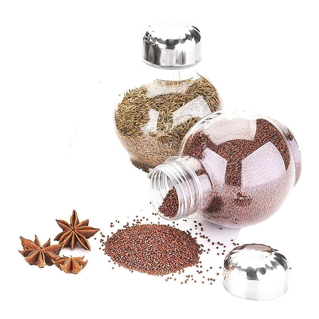 Multipurpose Plastic Big Revolving Spice Rack 16 In 1 / Masala Rack Set/Condiment Set/Spice Container (16 JAR)