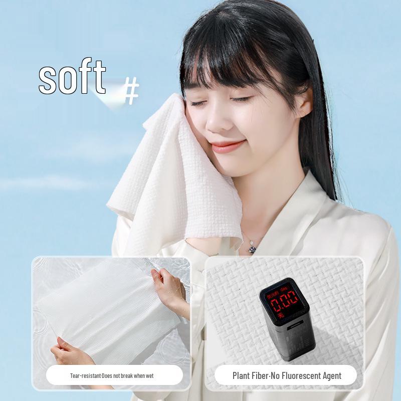 Thickened Travel-Size Disposable Cotton Towel: Portable Bath, Face & Hotel Essential.