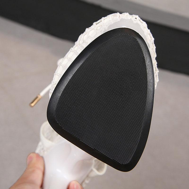 Женская обувь, повседневные летние сандалии из дышащей сетки на тонкой шнуровке, серия 8661, каблук 15 см, платформа 5 см, LFD