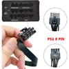 Кабель PCIE для Corsair, 65 см, 8-контактный на двойной 6+2-контактный кабель питания PCIE для Thermaltake, кабель GPU «папа-папа» для модульного блока питания ARESGAME