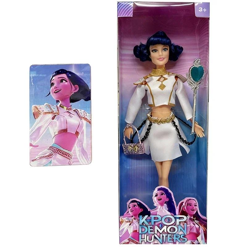 Сюрприз Гифка| Нежная текстура Аниме K-Pop Охотники на демонов Куклы Игрушка Руми Мира Зои с волшебными палочками и сумками Подарки на день рождения Рождество
