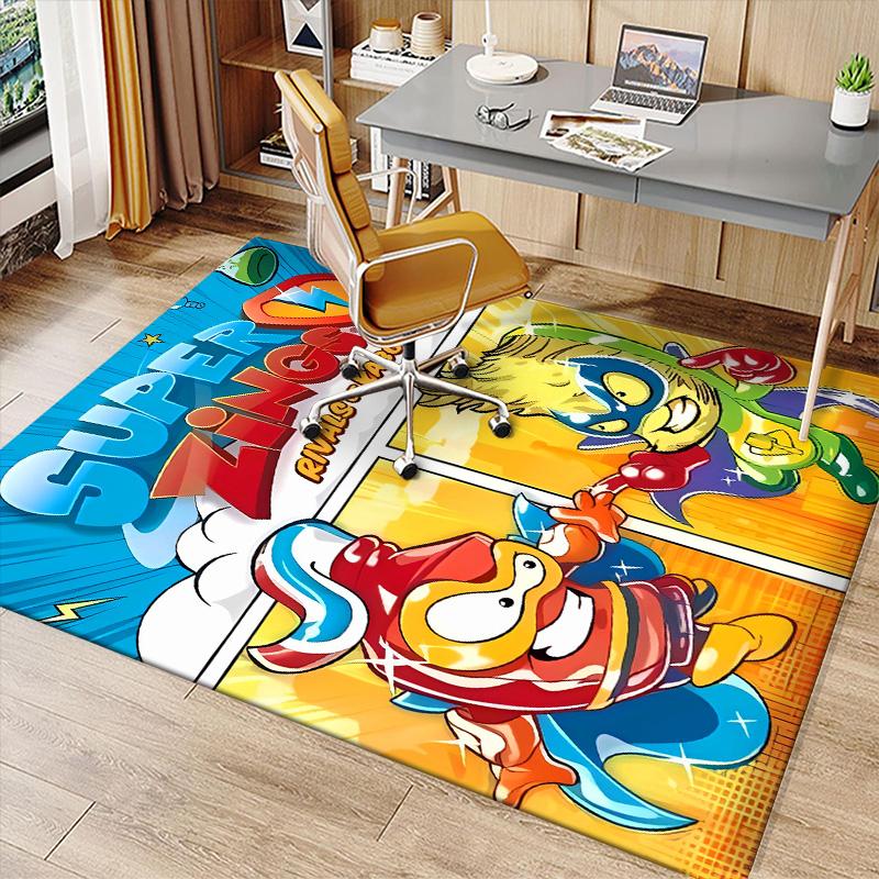 Superthings1 Printed Absorbent Washable Carpet, Non-Slip Bathroom Mats, Kitchen Rugs, Yoga Mat,Living Room Entrance, Camping Picnic Rugs