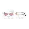 Miu Miu Hollow Logo Metal Oval Sunglasses Men sunglasses Gold MU54ZSZVN50D