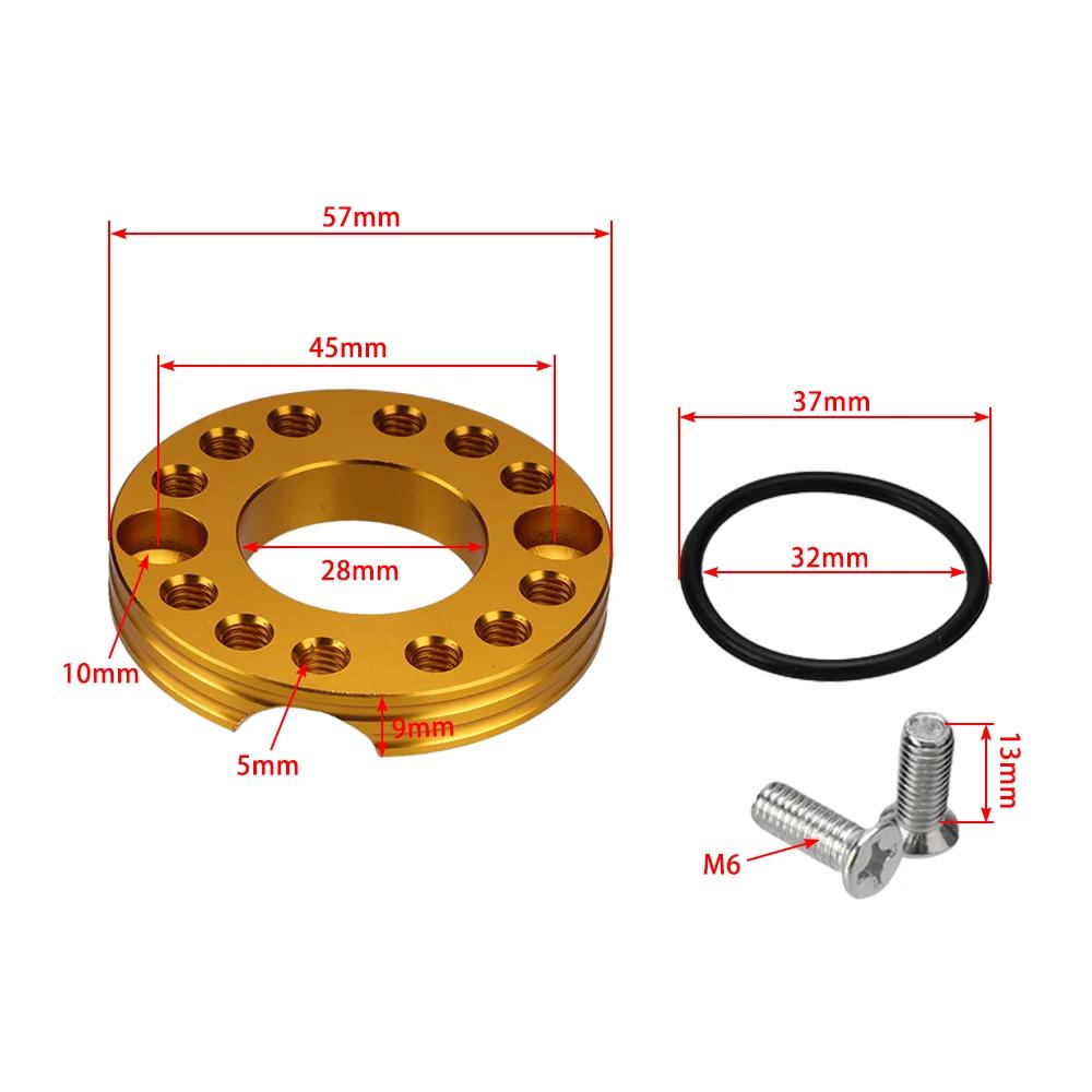 Motorcycle 28mm Carb Carburetor Inlet Manifold Adjuster Universal Spinner Plate For Pit Dirt Bikes Taotao ATV Monkey Moto Parts