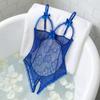 Mesh Hollow Women Underwear Open Crotch Sleeveless Jumpsuits Sweet Lace Bow Bodysuit  Home
