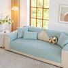 Pure Cotton Sofa Cushion Universal In All Seasons New Fixed Non-Slip Cover Light Luxury High-End Feeling Cloth Towel Seat Cushion