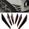 6 Pcs Durable Car Spoiler Splitters Long Service Life Convenient Car Front Bumper Spoiler Splitters