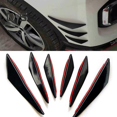 6 шт. прочные автомобильные спойлеры с длительным сроком службы, удобные спойлеры на передний бампер автомобиля