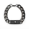 Браслеты мужские минималистичные титановые стальные браслеты библейский крест браслет из нержавеющей стали Tide мужские на руку