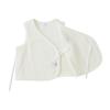 MIKI HOUSE Untwisted Yarn Short Vest for Boys and Made in Baby Girls, Newborn, Japan, Clothes, White, 50-70cm, 40-5716-498