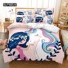 Girls And Unicorns Bedding Set Duvet Cover Set 3d Bedding Digital Printing Bed Linen Queen Size Bedding Set Fashion Design