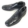 P.S.FA Genuine Leather Goodyear Welted Plain Toe Shoes [26.0/Black] Business Dress Shoes(USED)