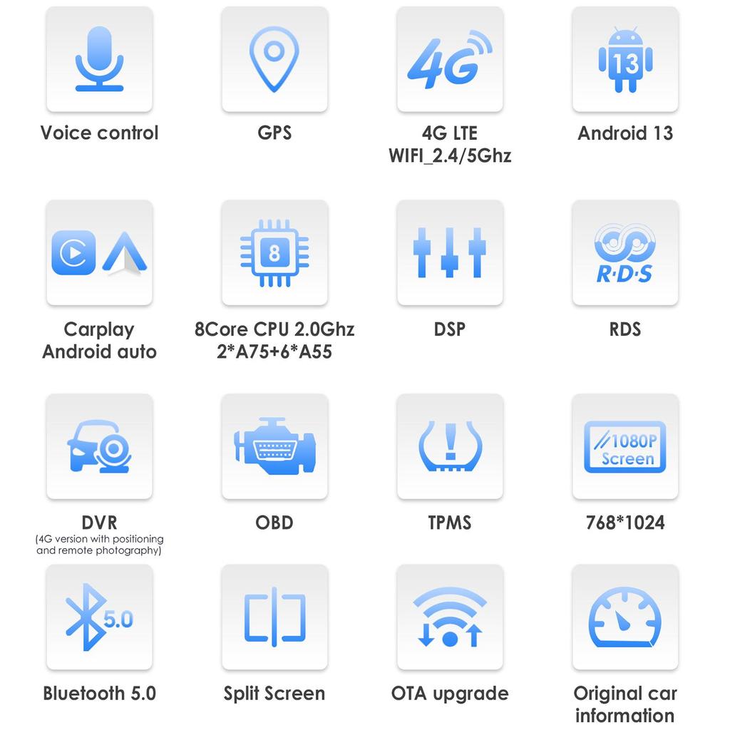 OSSURET Carplay 4G-LTE 7862 DSP 9,7-дюймовый 2 Din Android автомобильный радиоприемник GPS для Ford Focus 3 Mk 3 2011 - 2019 интеллектуальный мультимедийный видеоплеер RDS WIFI