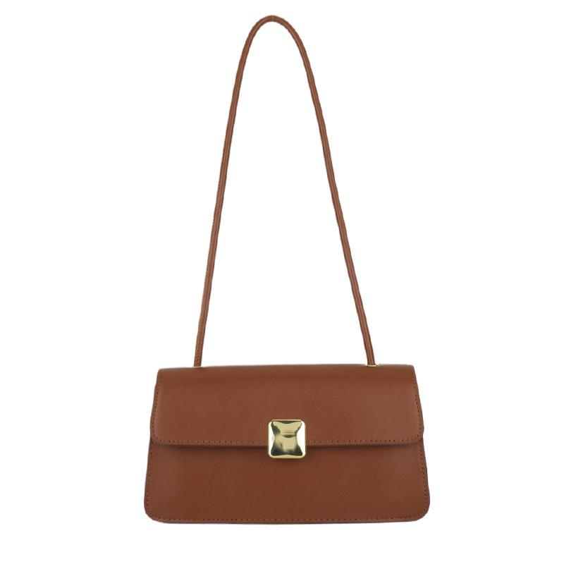 2024 корейская версия текстурированной небольшой квадратной сумки женская простая универсальная сумка для поездок на работу подмышкой сумка через плечо с нишевым дизайном