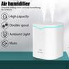 2000ML USB Air Humidifier Atomizer Double Spray Port Essential Oil Aromatherapy Mist Maker Fogger Purify Home Office Car Plants Purifier Humificador
