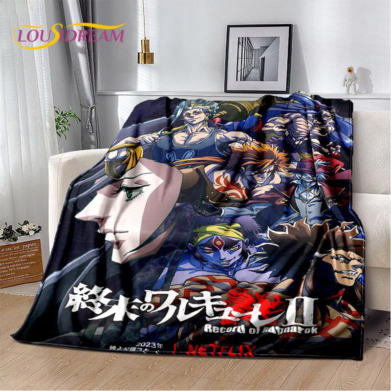 Record of Ragnarok Anime Cartoon Soft Plush Blanket,Flannel Blanket Throw Blanket for Living Room Bedroom Bed Sofa Picnic Cover