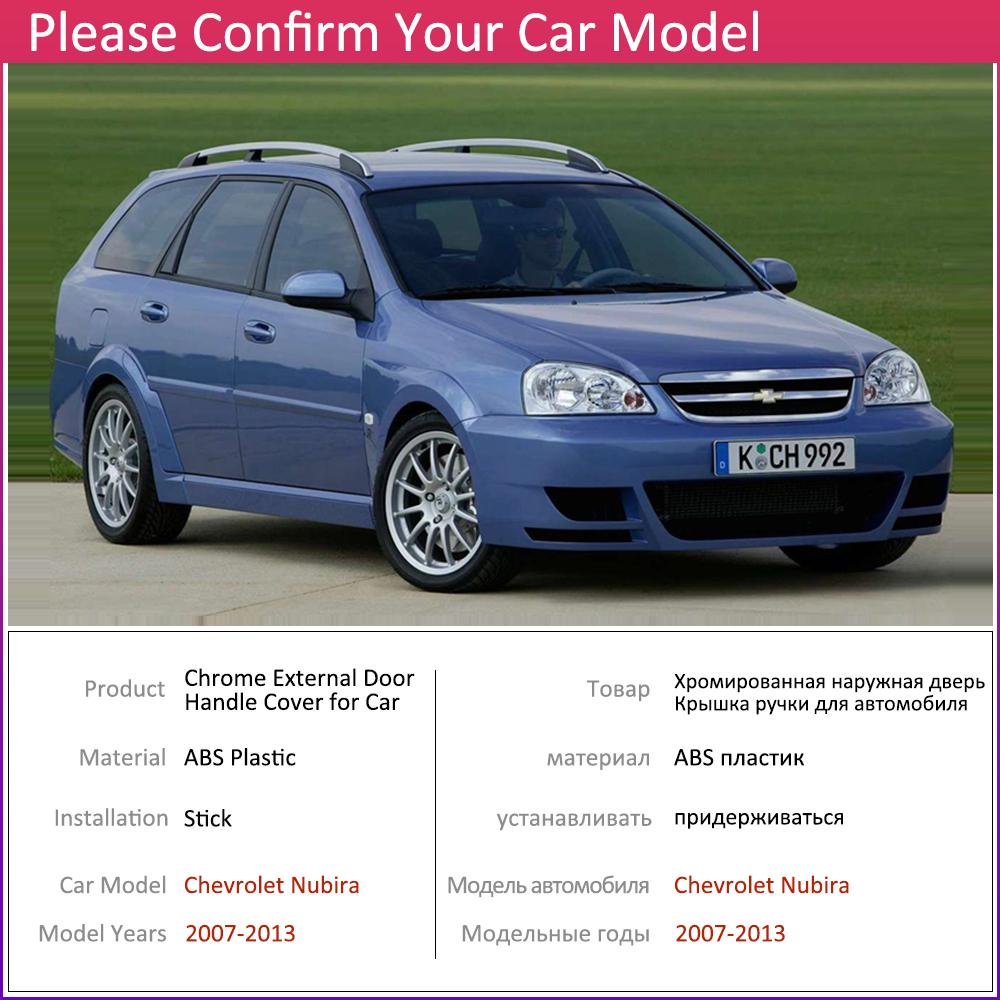 Для Chevrolet Nubira Lacetti J200 Facelift 2007 ~ 2013 Хромированная крышка дверной ручки автомобильные аксессуары Набор накладок 2008 2010