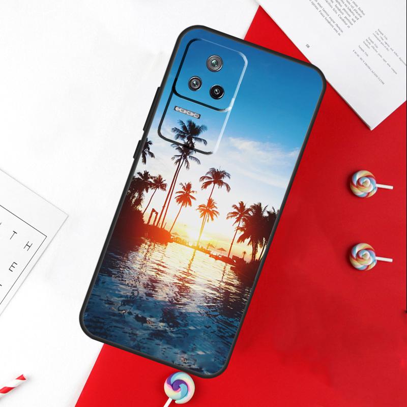 Закат Пальмы Чехол Для Xiaomi 13T 11T 12T 14T Pro 13 14 15 Ultra POCO X7 Pro X3 X5 X6 F5 F6 M6 Pro Чехол