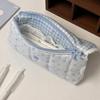 Bunny Print Pencil Case Flip-top Pencil Pouch Multi-functional Stationery Bag  Students