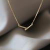V-shaped Pendant Clavicle Chain Frigid Style Necklace Temperament New V-shaped Pendant Clavicle Chain Frigid Style Necklace Frigid Style New Style