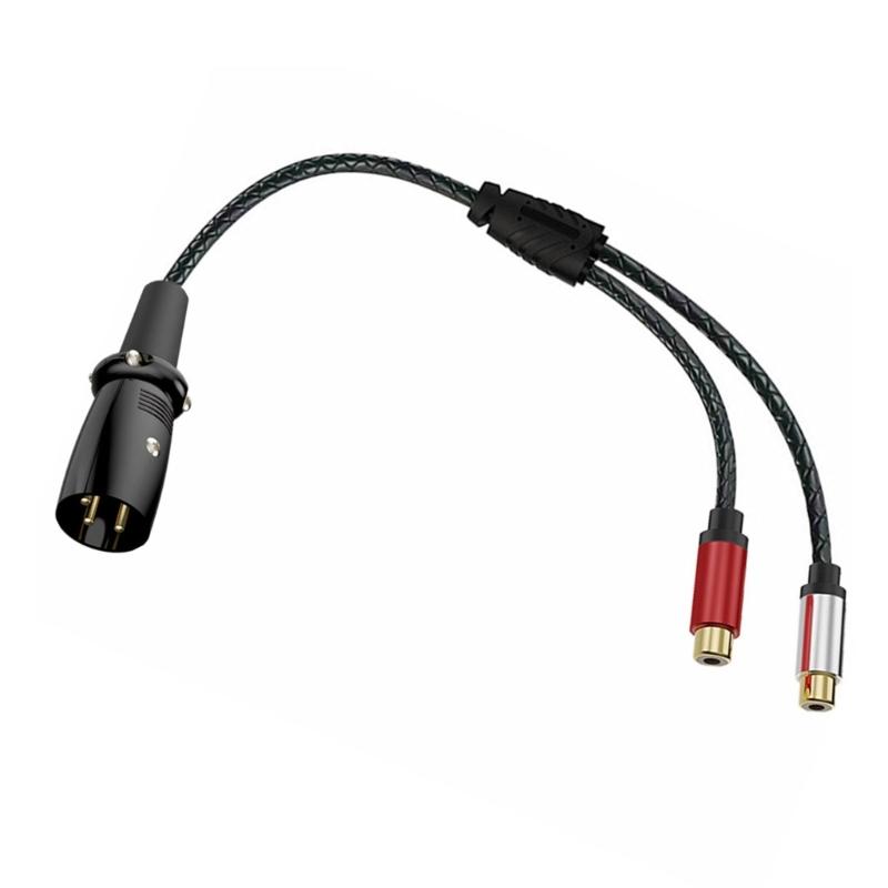 Аудио кабель-разветвитель 2RCA Male на 3Pin Female (небалансный) 3Pin на двойной 2RCA Male Patch Cord Микрофонный кабель