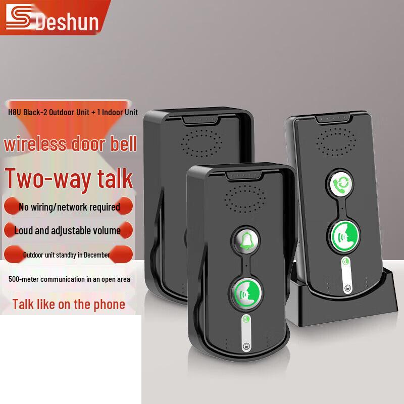 DESHUN H8U Wireless Intercom Doorbell System