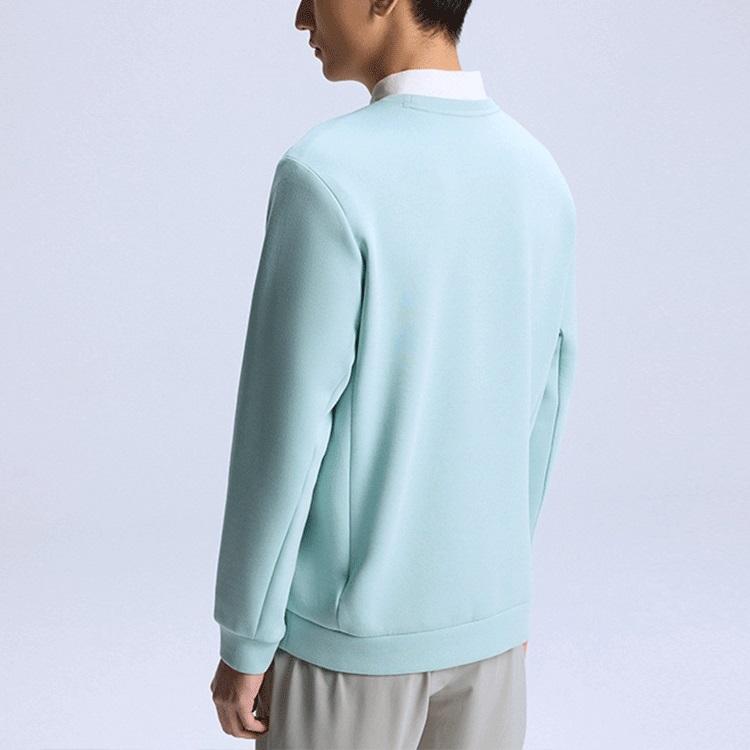 Anta Толстовка свободного кроя с круглым вырезом и принтом, мужские топы, темно-синий 152217737-1