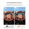 For 24 BYD Sealion 7 Sea Lion 07 EV Leather Steering Wheel Cover Slip-resistant and Breathable Protective Case Car Accessories