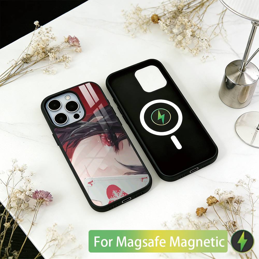 Чехол для телефона Kaguya sama Love is War для iPhone17,16,15,14,13,12,11 Plus,Pro Магнитный с беспроводной зарядкой Magsafe
