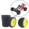 4 шт. в упаковке RC Tires 66 Комплект резиновых шин для 144001 1/14 1:18 1:16 1:10 запасных машинок-гусеничных багги