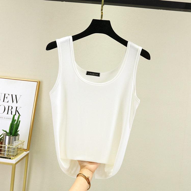 Plus Size Modal Cotton Double U-Neck Camisole for Women - Spring/Summer 2021