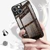Стеклянный чехол для телефона для iPhone 17 Pro Max 8 15 Plus 11 Air 14 16 12 XR 13 Леопардовый принт Леопард
