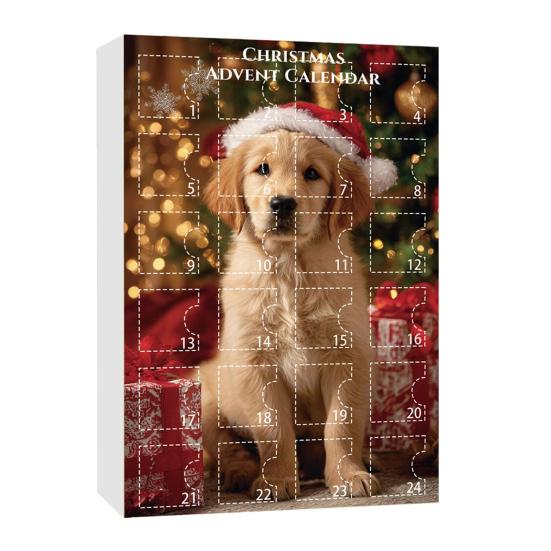 Dog Advent Calendar 2025 24Pcs 2D Dog Breeds Ornaments for Tree Decor 24 Days Christmas Countdown Calendar Surprise Gifts for Dog Lovers